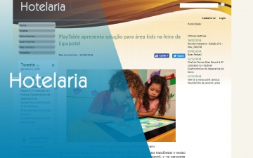 PlayTable apresenta solução para área kids na feira da Equipotel